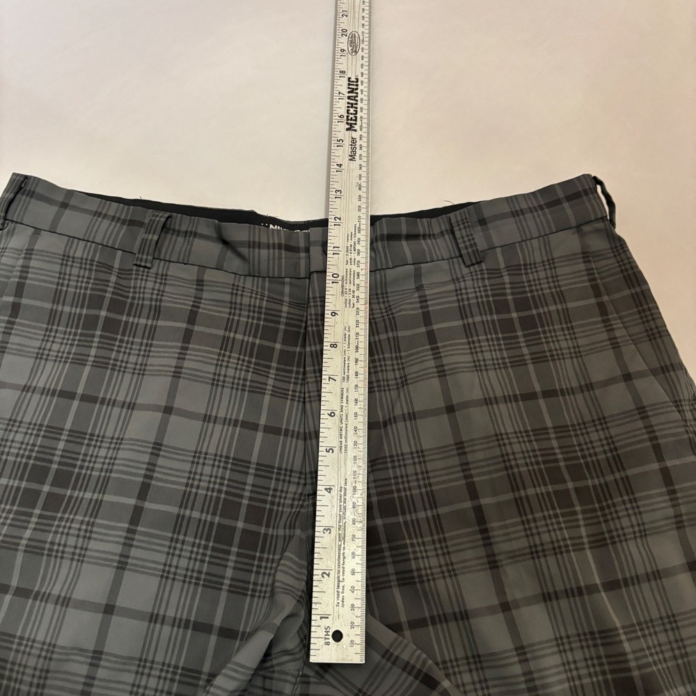 Nike Golf Shorts Mens 36 Grey Plaid Dri-FIT Tour Performance 509182-010 - Picture 10 of 14